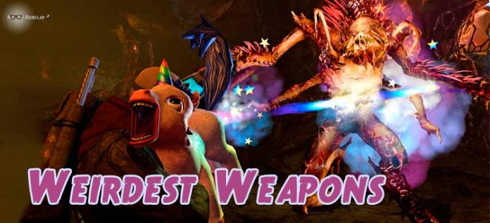 weirdest weapons in video games