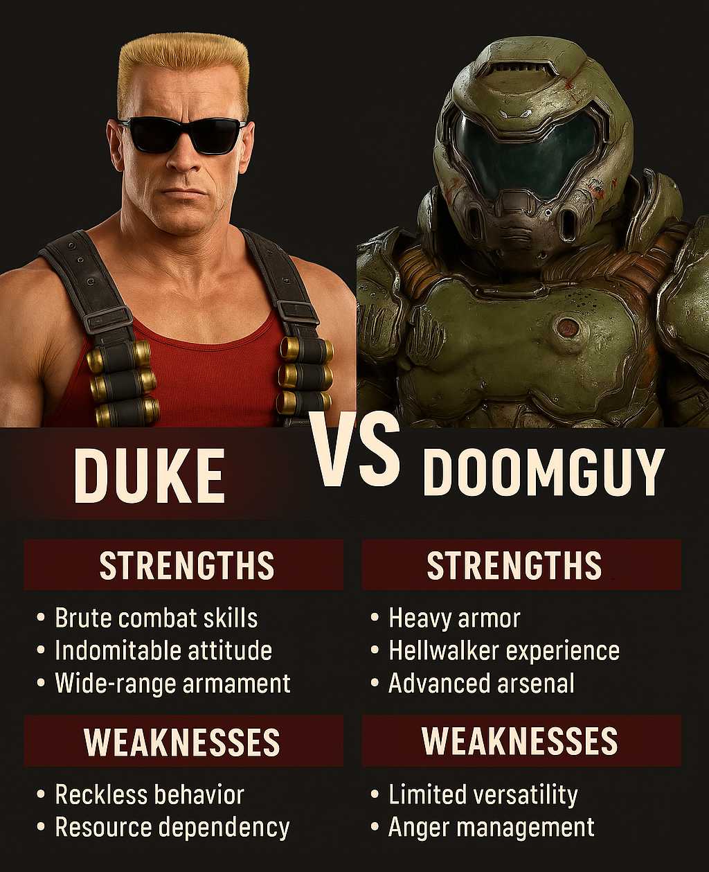 duke v doomguy battlecard