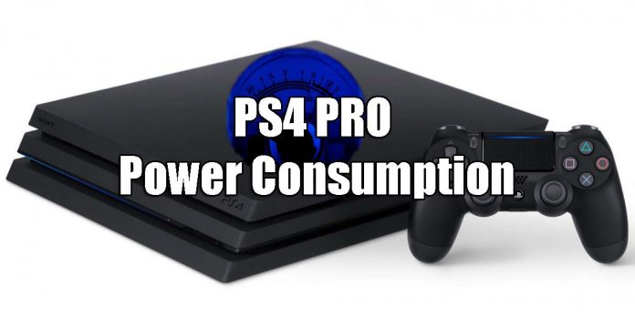 power consumption of the PS4 Pro