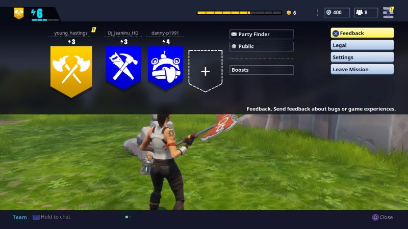 mute players - fortnite spieler stumm