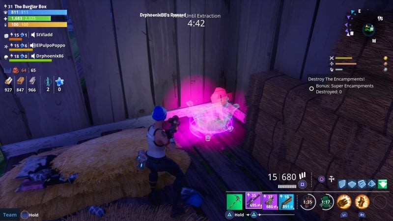 Fortnite purple light