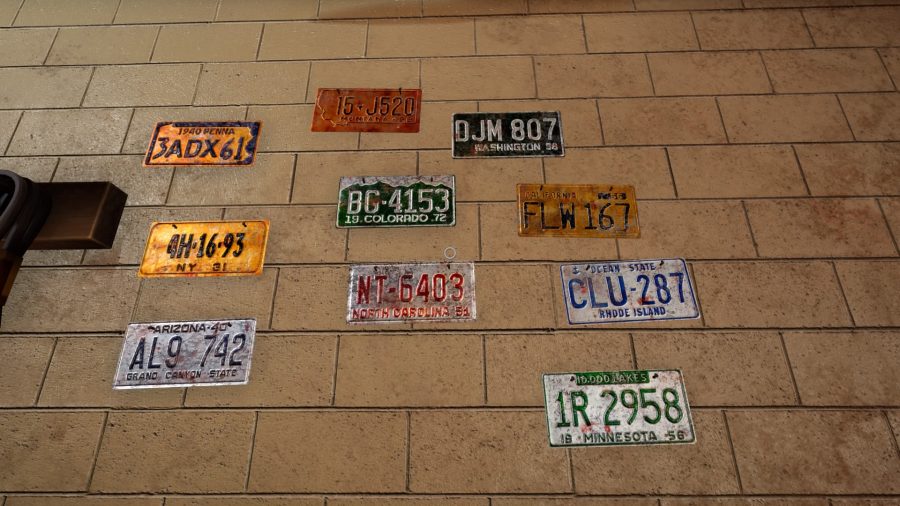 garage license plates