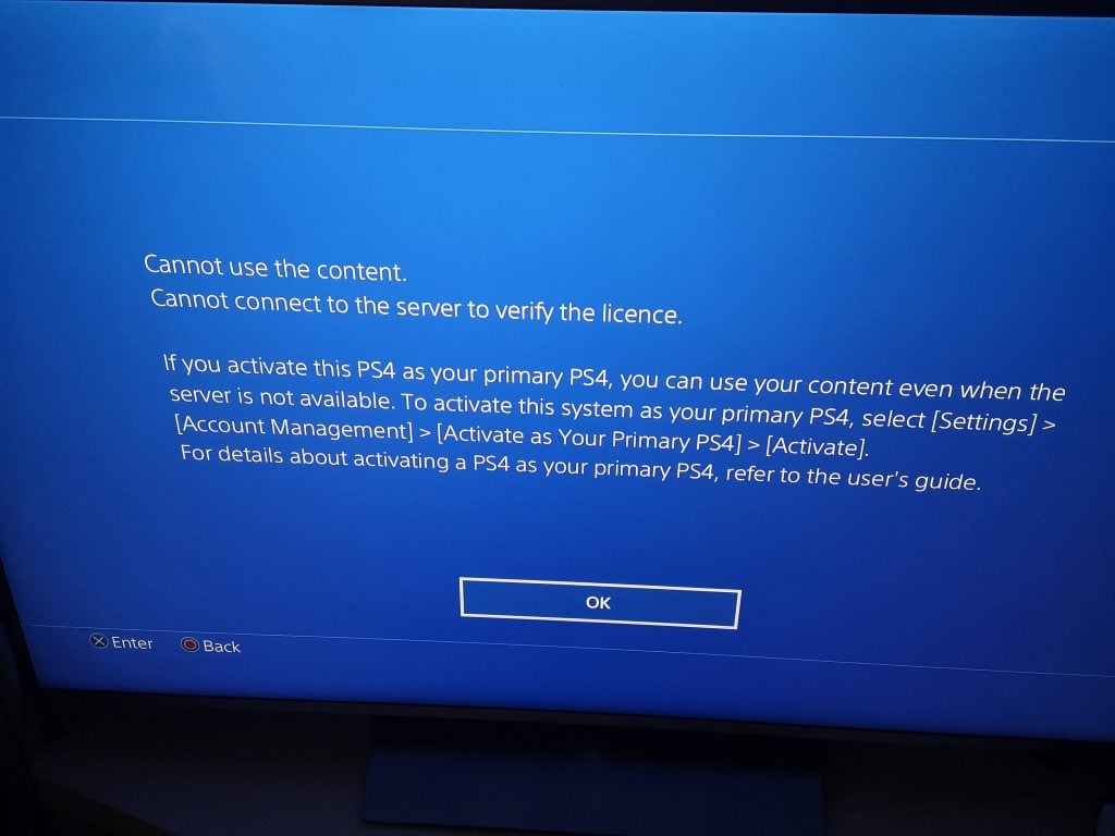 cant verify email for ps4