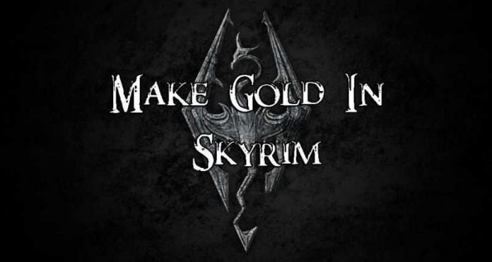 skyrim how to add gold