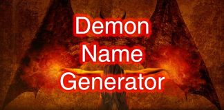 Female Demon Name Generator