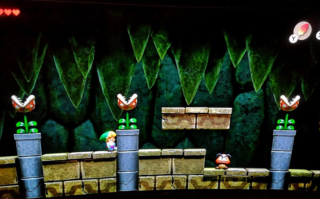 Mario pipes and enemies in Links Awakening
