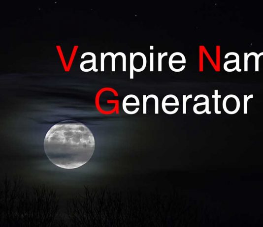 Vampire Name Generator Image