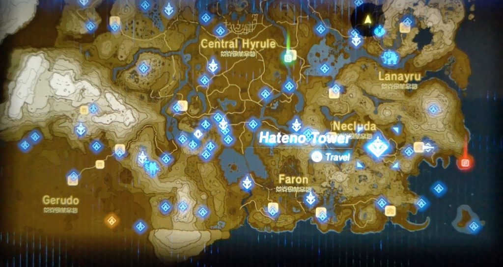 Hateno Tower location