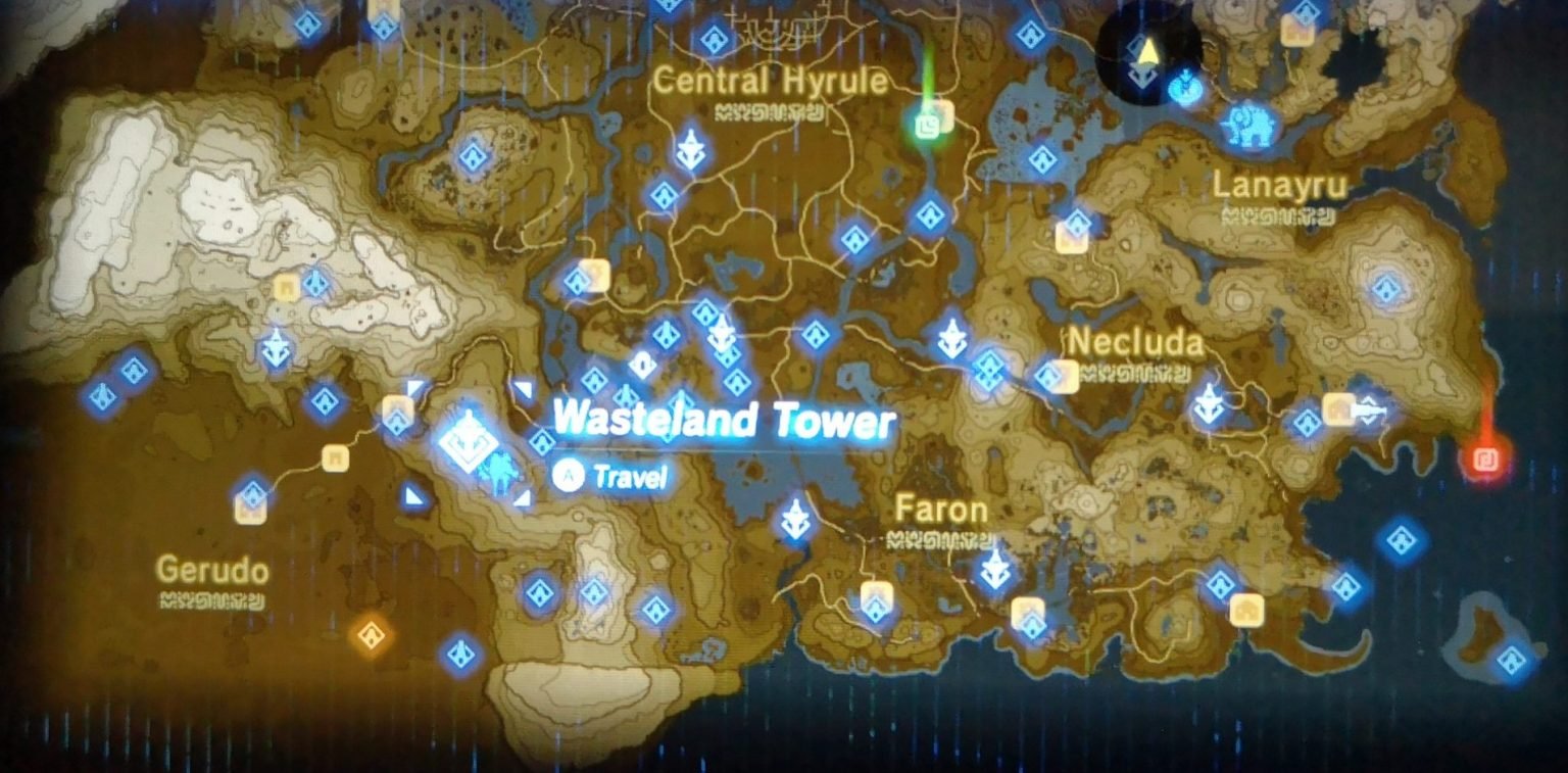 Wasteland Tower - BOTW Sheikah Tower Guide - The Legend of Zelda ...