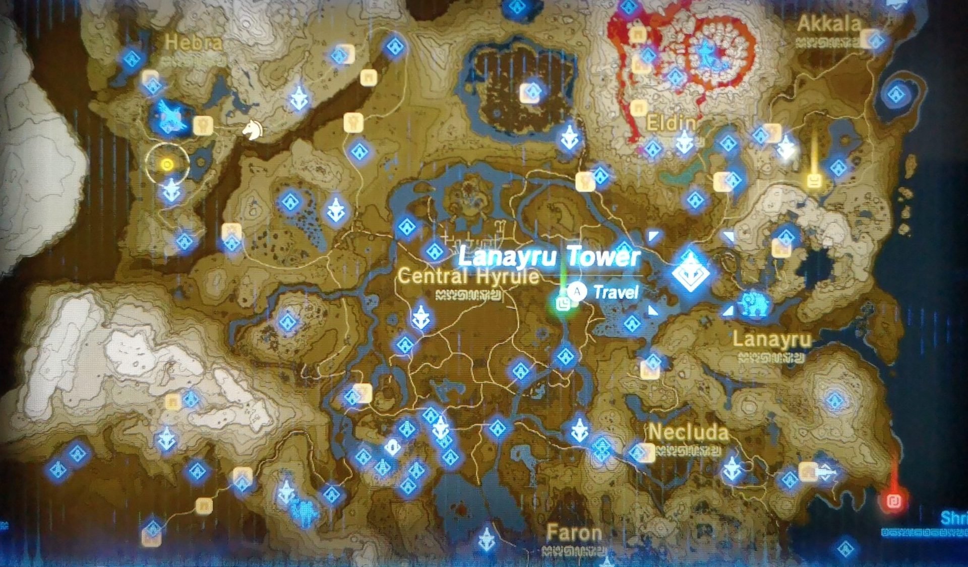 Карта Хайрулла Zelda Breath of the Wild