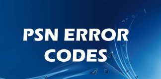 PSN Error Codes