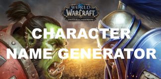 World of Warcraft Character Name Generator