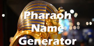Pharaoh Name Generator