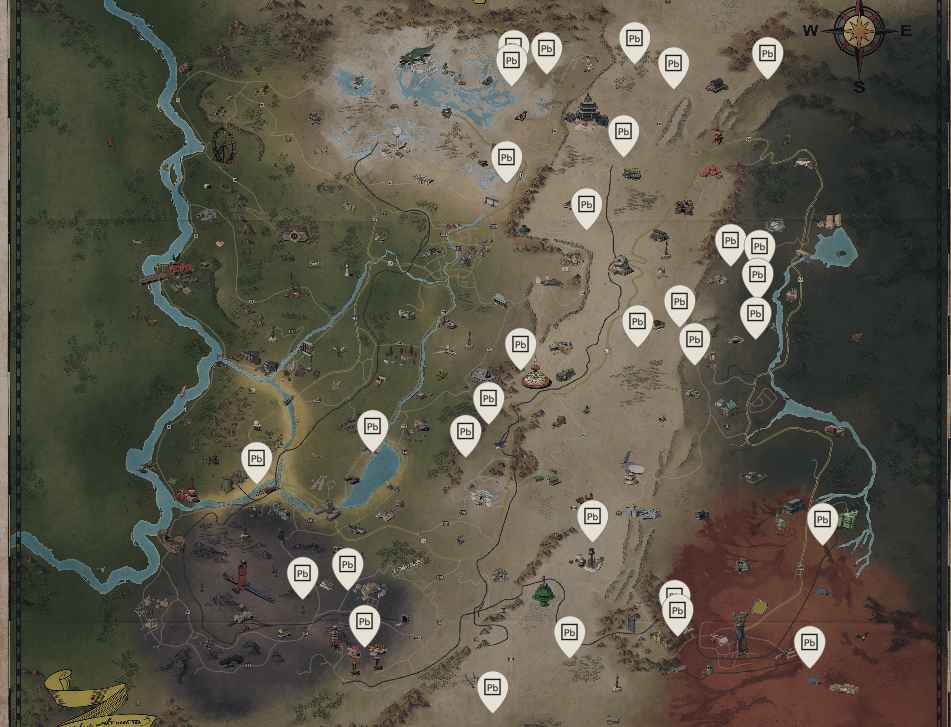lead map locations