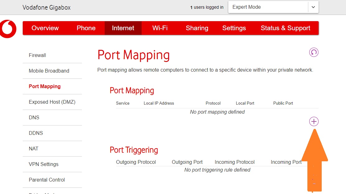 gigabox port forwarding for xbox one