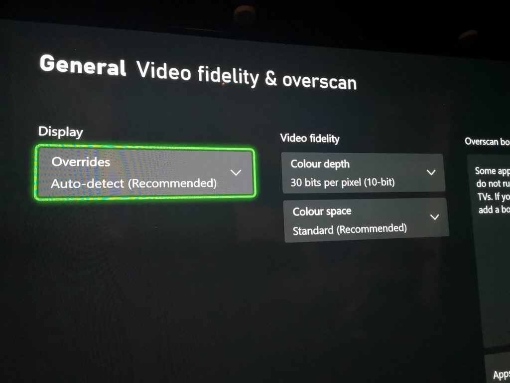 enable 10bit color on Xbox Series X