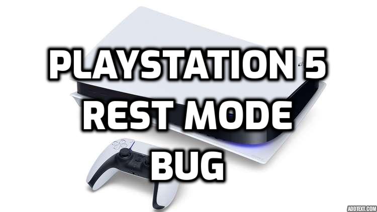 playstation 5 rest mode bug