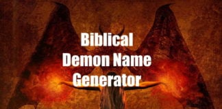 Biblical Demon Name Generator