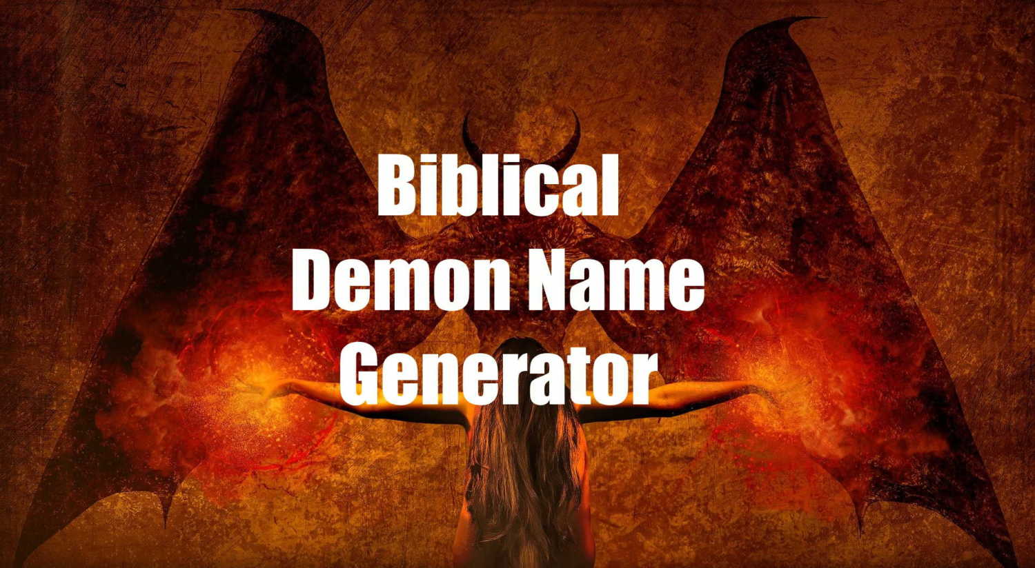 Biblical Demon Name Generator
