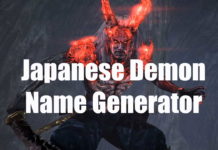 Japanese Demon Name Generator