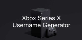 Xbox Series X Username Generator