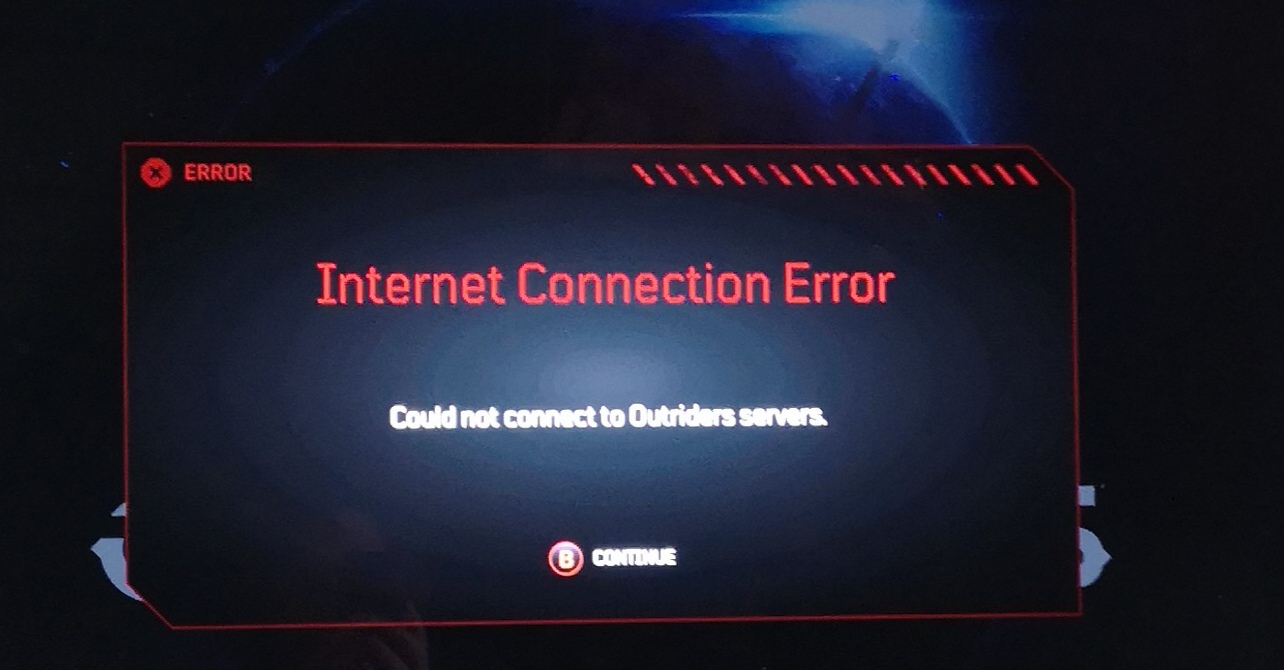 outriders connection error