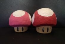 Whittling A Wooden Super Mario Mushroom Image