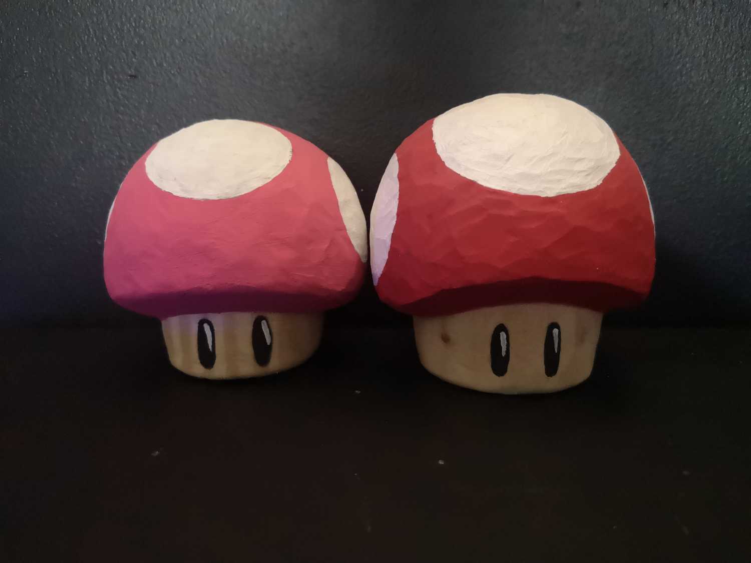 Whittling A Wooden Super Mario Mushroom Image