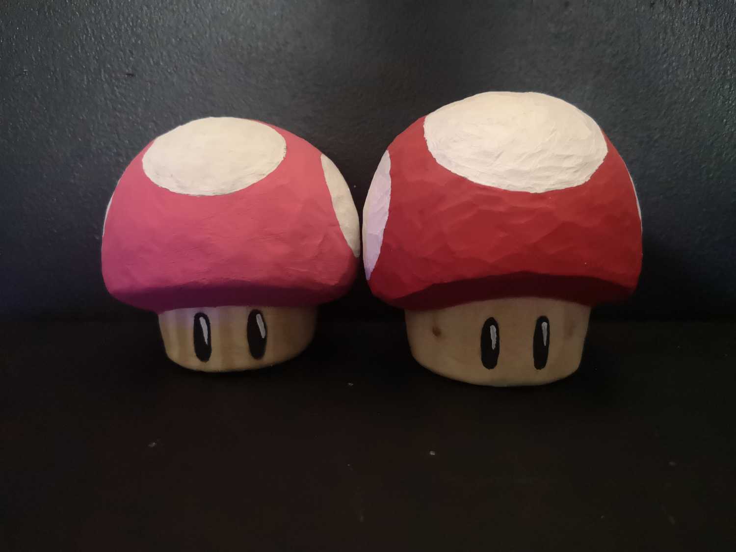 wooden super mario mushroom