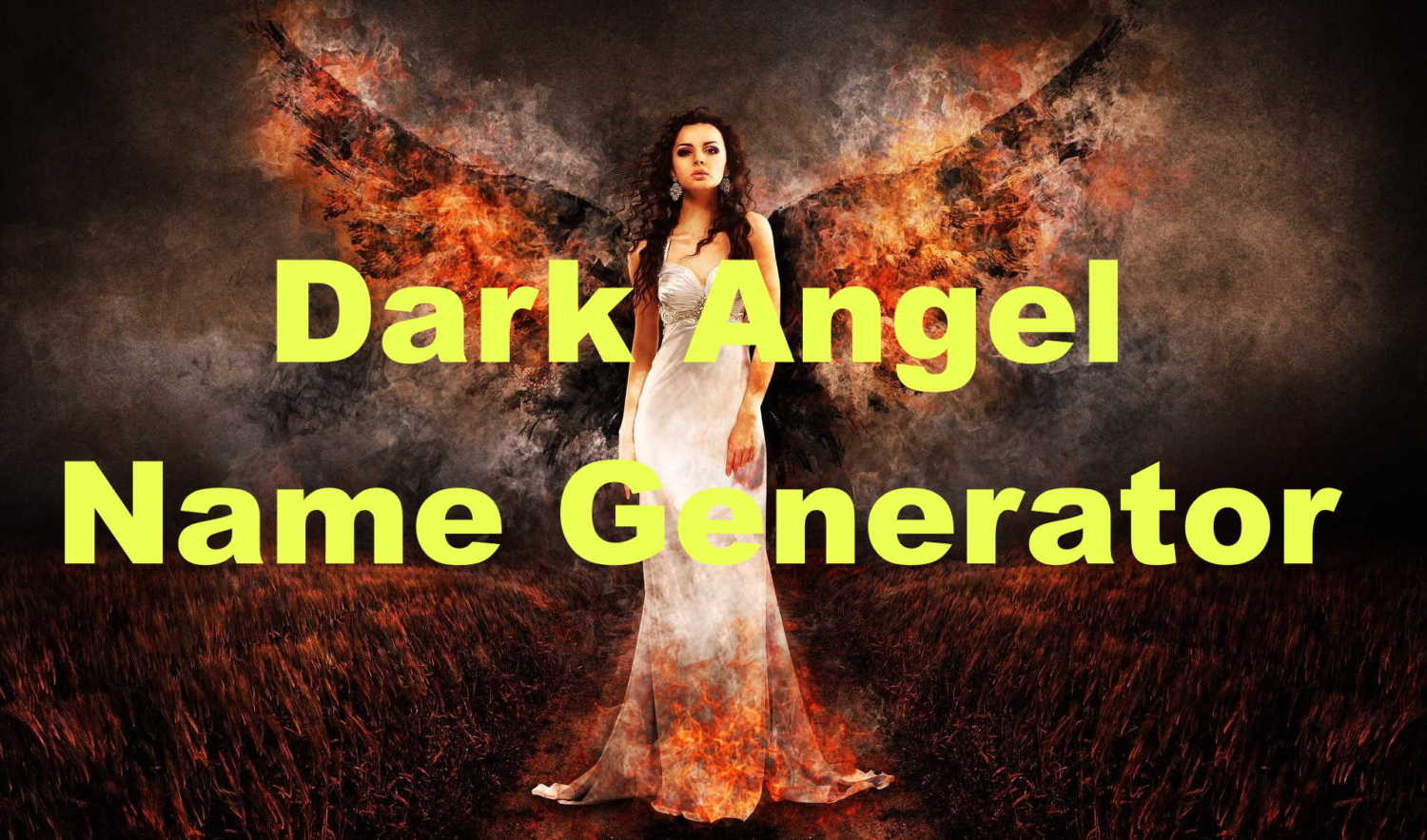 Names Meaning Dark Angel Girl