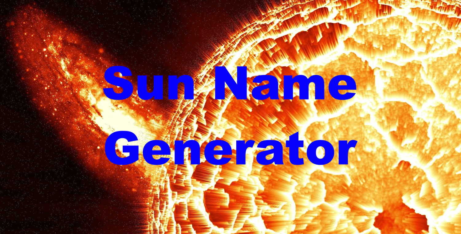 sun name generator