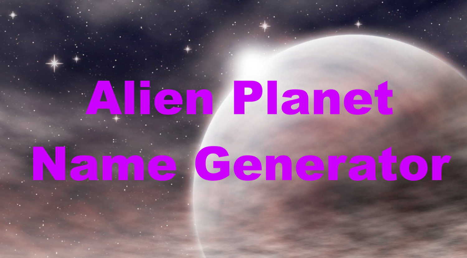 alien planet name generator