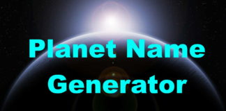 Planet Name Generator