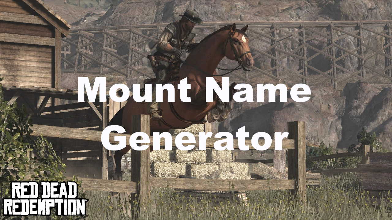 red dead mount name generator