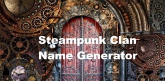 Steampunk Clan Name Generator