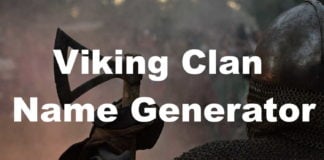 Viking Clan Name Generator