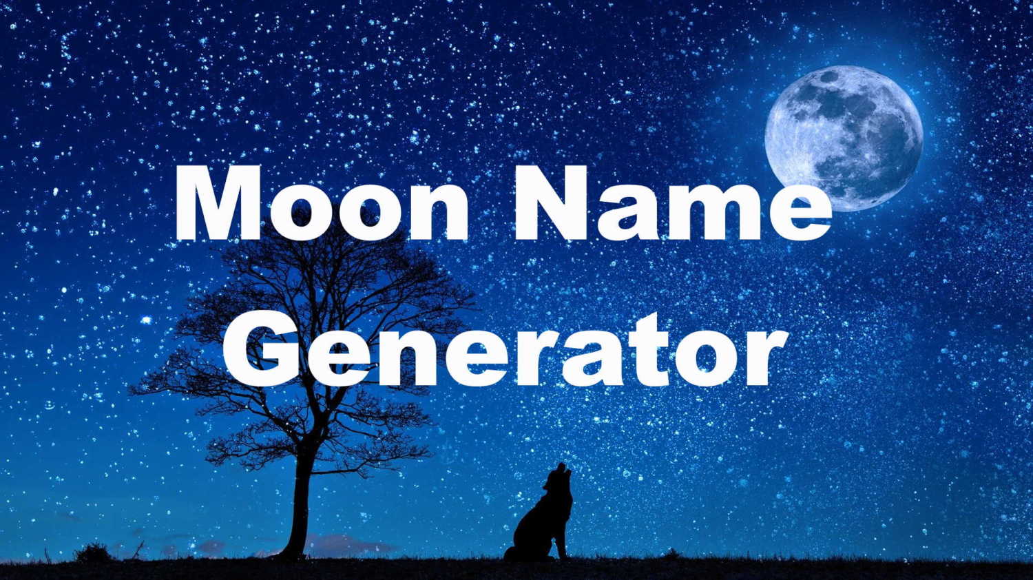 Moon name. Во имя Луны. Moon names.