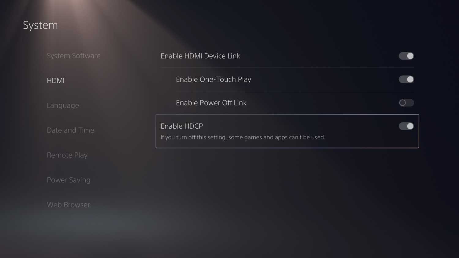 disable hdcp