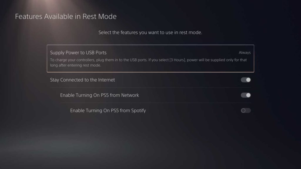 Power USB Ports When PS5 Is In Rest Mode PlayStation 5