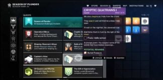 Cryptic Quatrains 1 Quest Guide