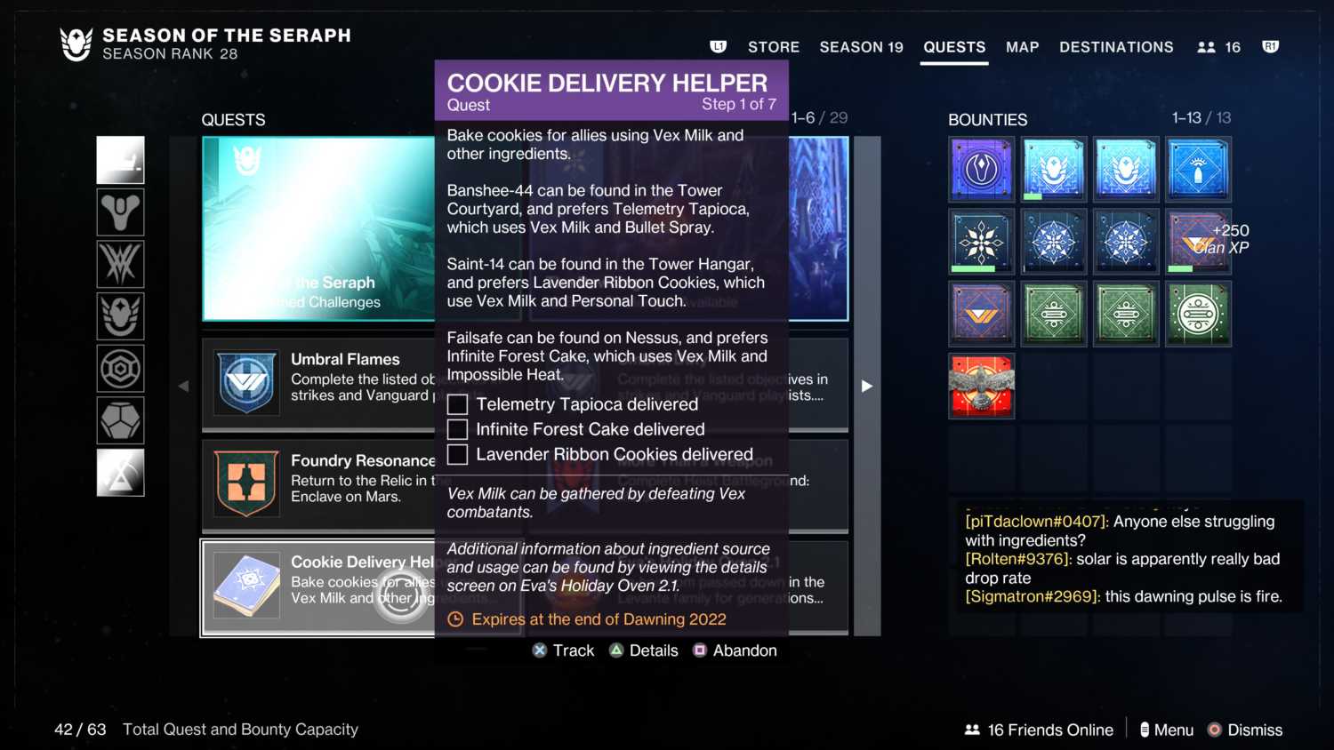 The Dawning Cookie Delivery Helper Quest Guide Destiny 2 Game Guides