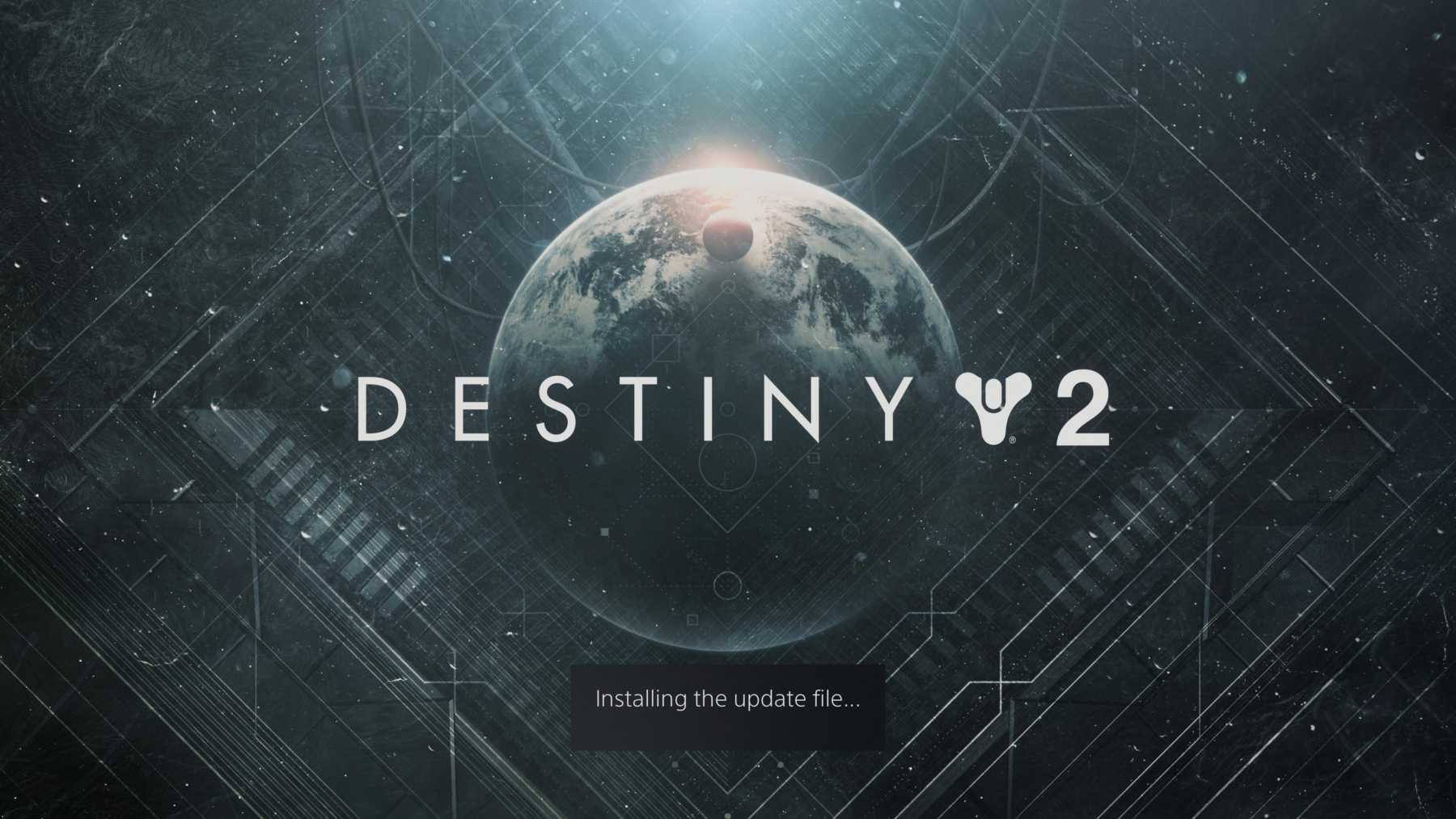 Destiny 2 Installing the update file
