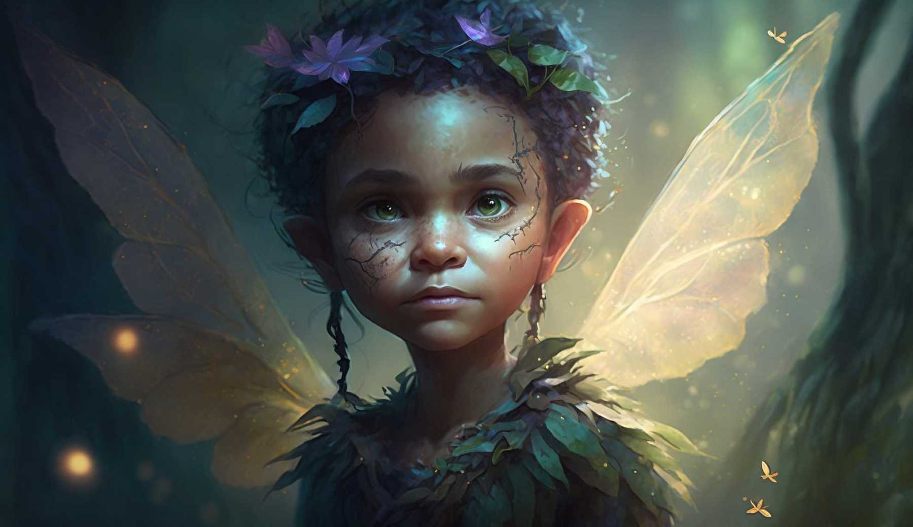 pixie in the forest