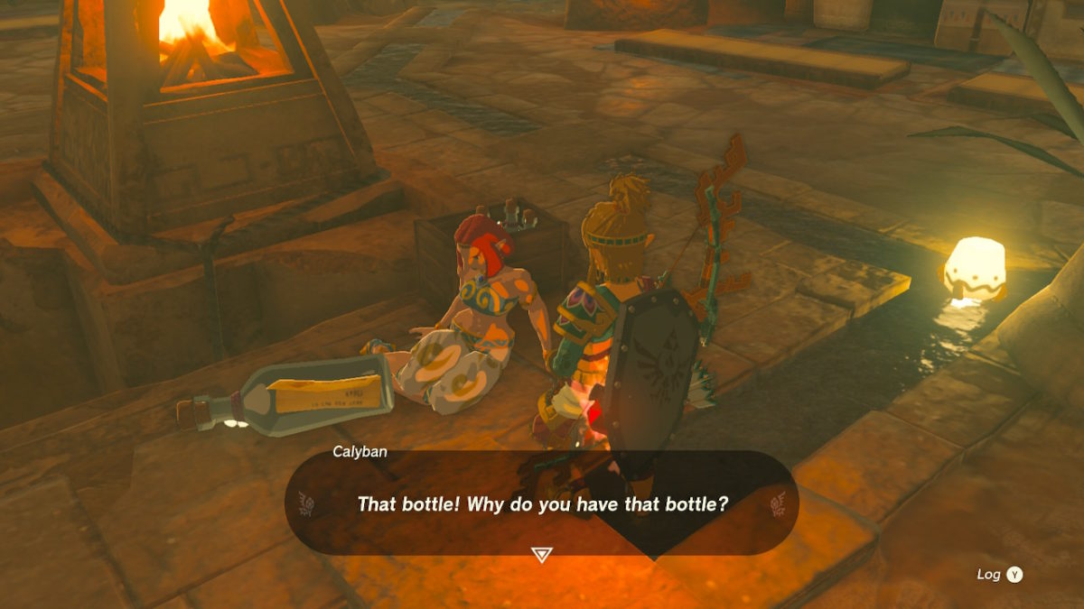 Gerudo Town Message In a Bottle For Voe - The Legend of Zelda: Tears of ...