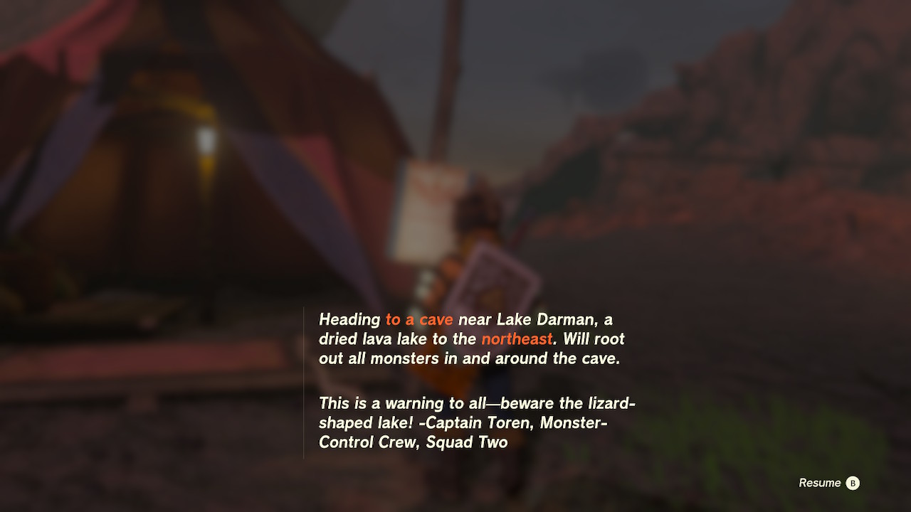 hunting party letter location