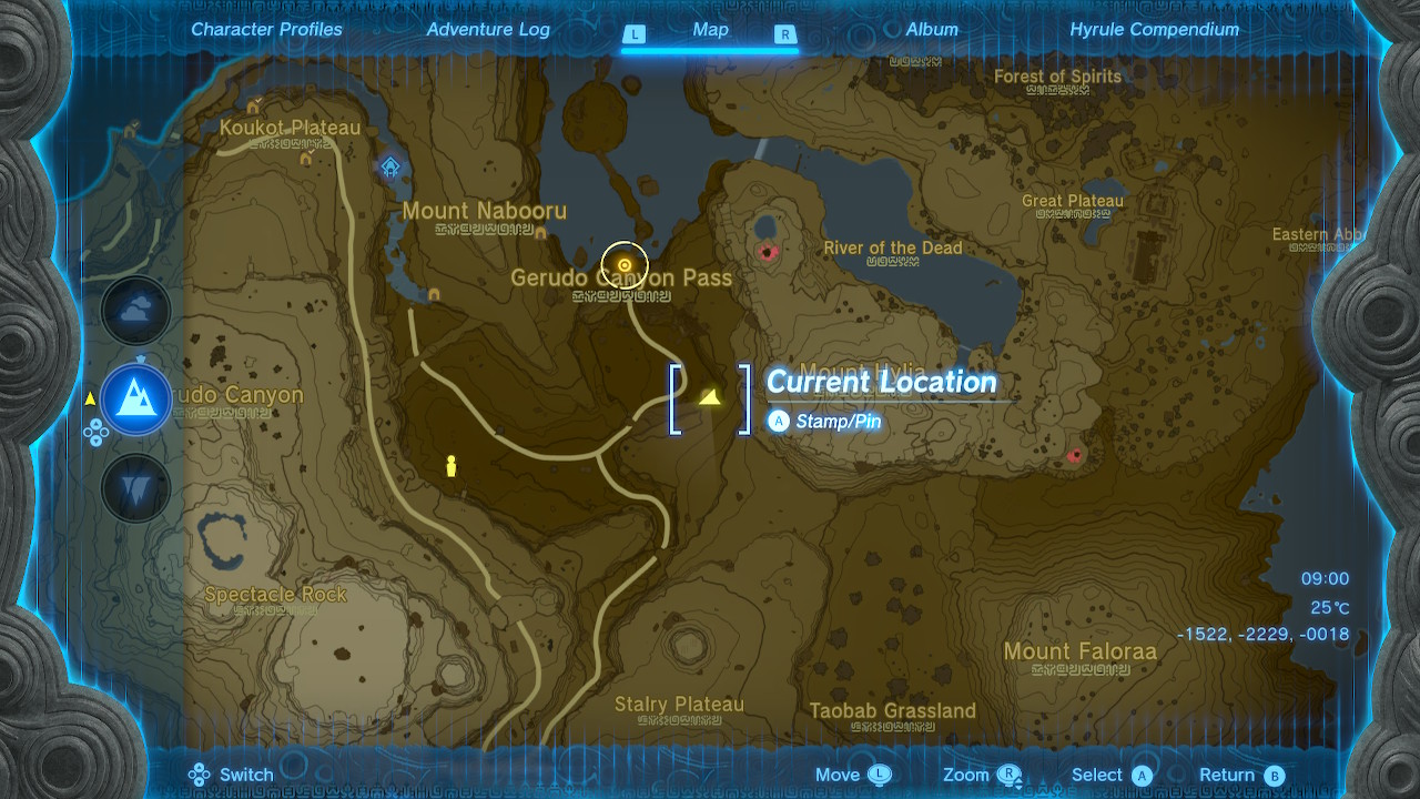 Disaster in Gerudo Canyon location