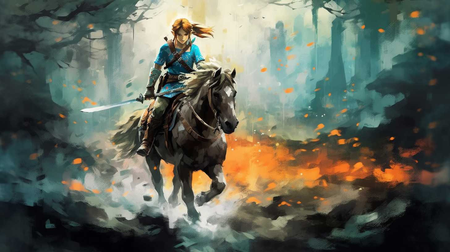 link on a horse