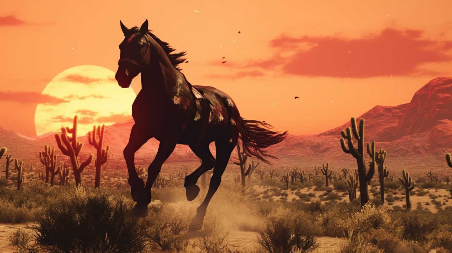 horse riding in RDR2