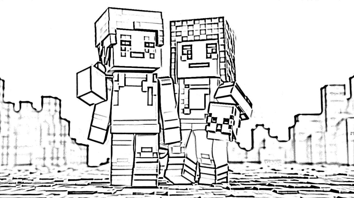 Free Minecraft Coloring Pages - Nerdburglars Gaming