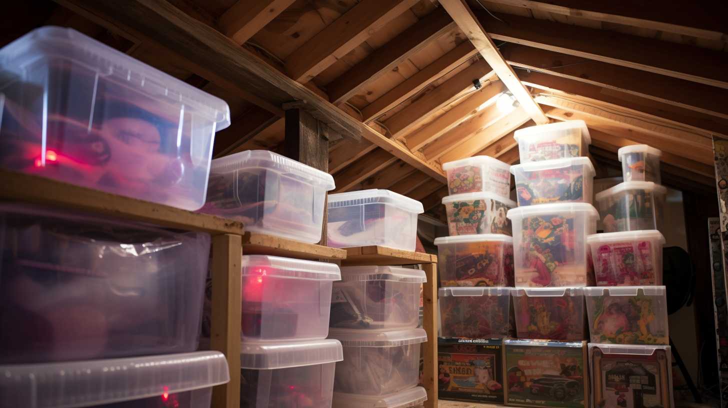 store video game discs in the attic